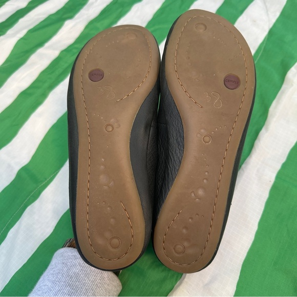 CAMPER ballet flats size 38 bows black leather - Picture 4 of 5